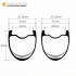 340g Ultralight 700C 35x31mm Wavy Carbon Tubeless Gravel / CX Rim